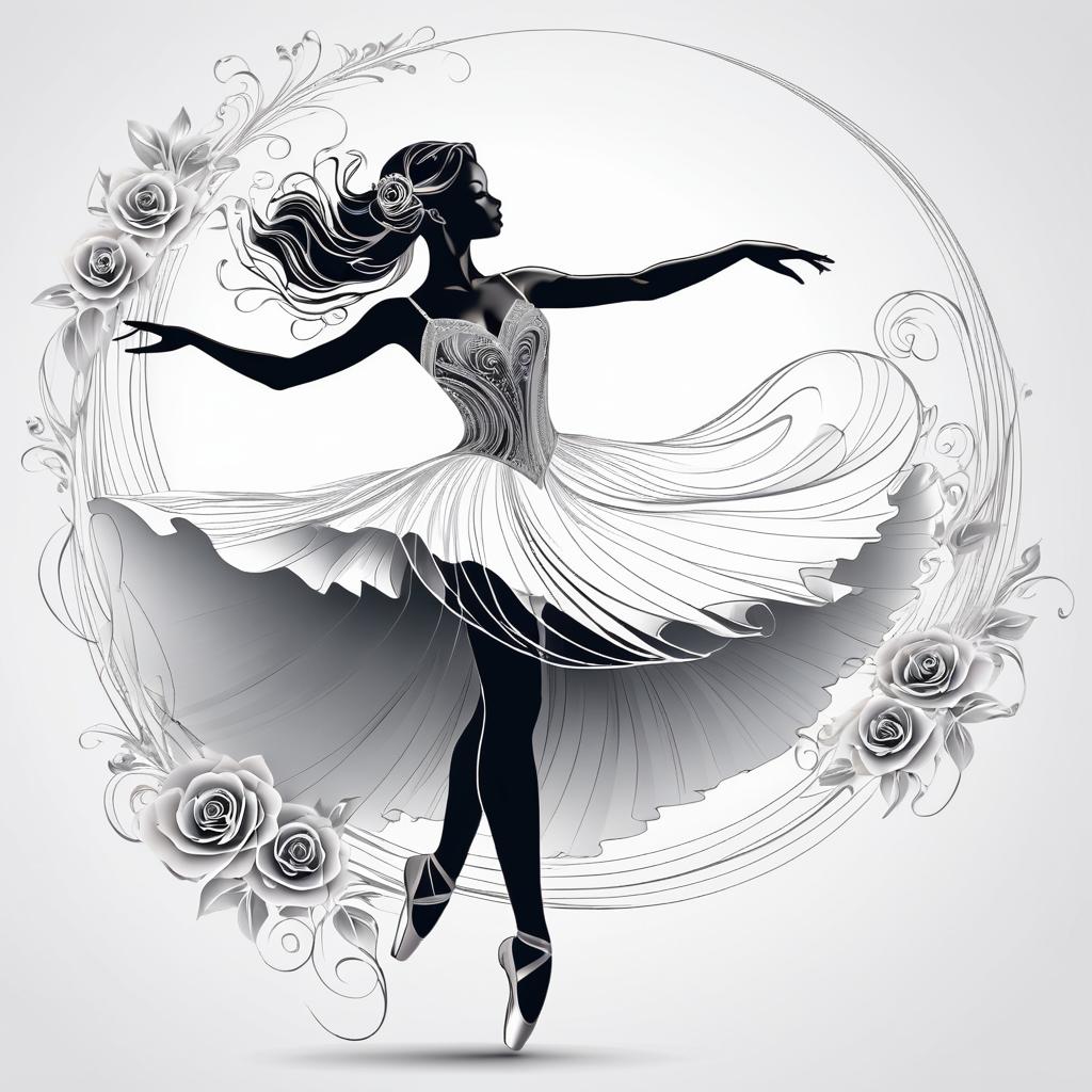 Enchanting Ballerina in Fluid Motion