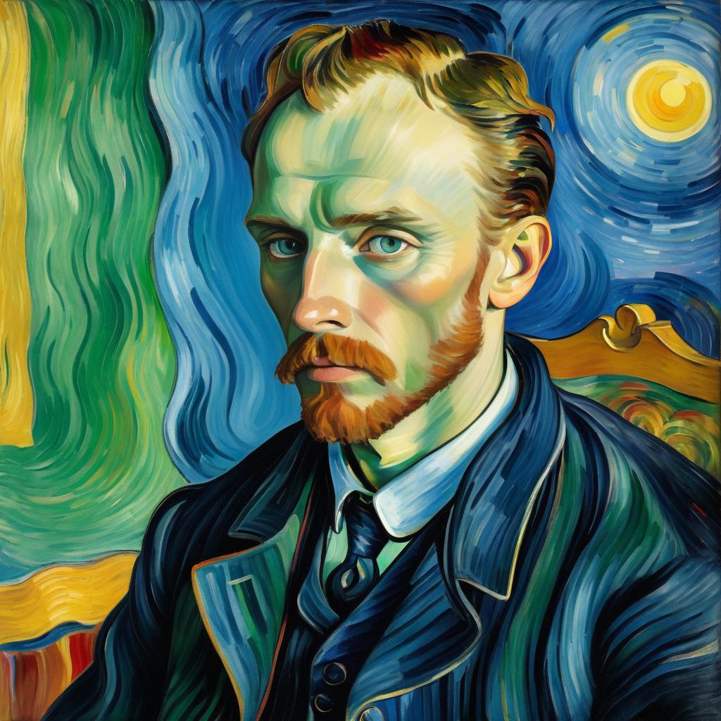 Melancholic Portrait of Van Gogh