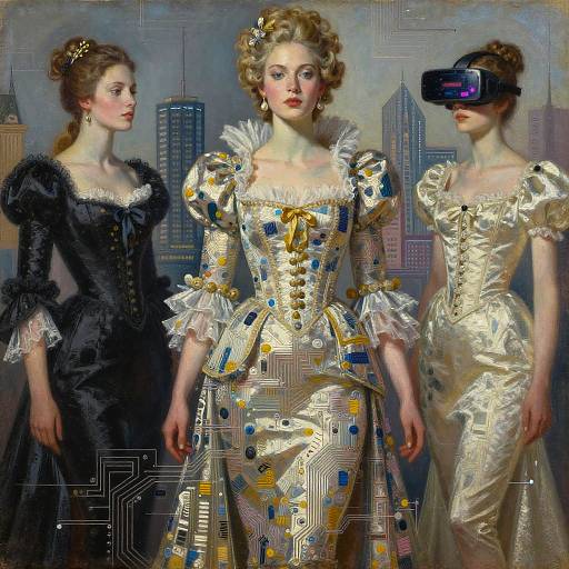 Holographic Baroque Futuristic Aristocrat