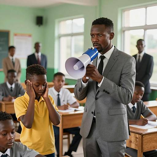 Classroom Scene with Engaging Speaker
