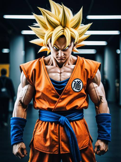 Cinematic Realism of Super Saiyan Cosplay