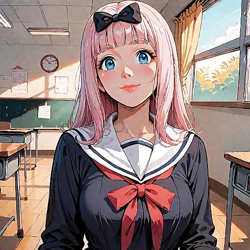 Chika Fujiwara in Shuuchiin Uniform