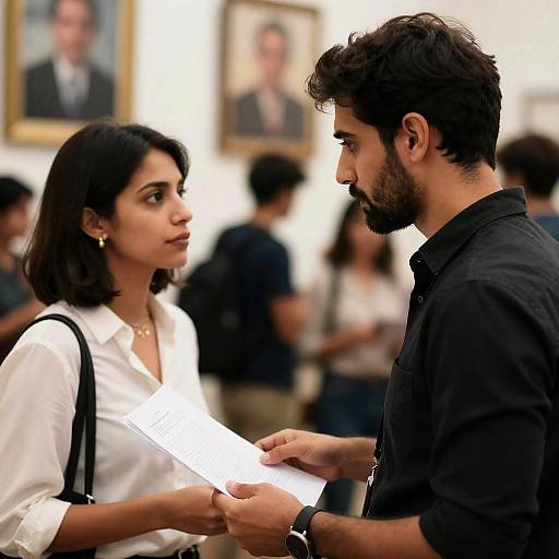 Intense Conversation in a Creative Space