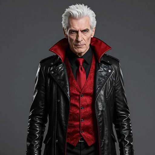 Middle-aged Vampire in Stylish Attire