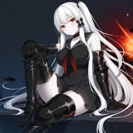 Illustration of Aircraft carrier oni, kantai collection in the style of Amashiro natsuki