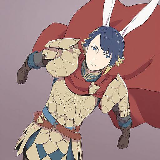 Illustration of Alfonse (fire emblem), fire emblem in the style of Kawayabug