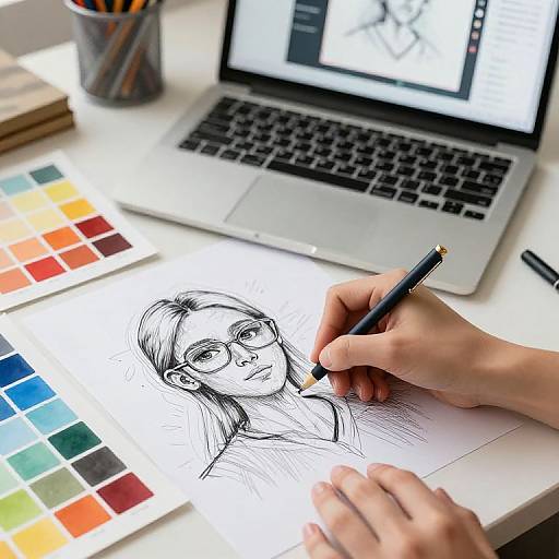 AI-Enhanced Hand-Drawn Design Fusion