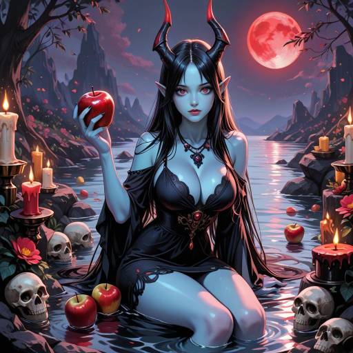 Enchanting Hellish Beauty Under the Moon Enchanting Hellish Beauty Under the Moon