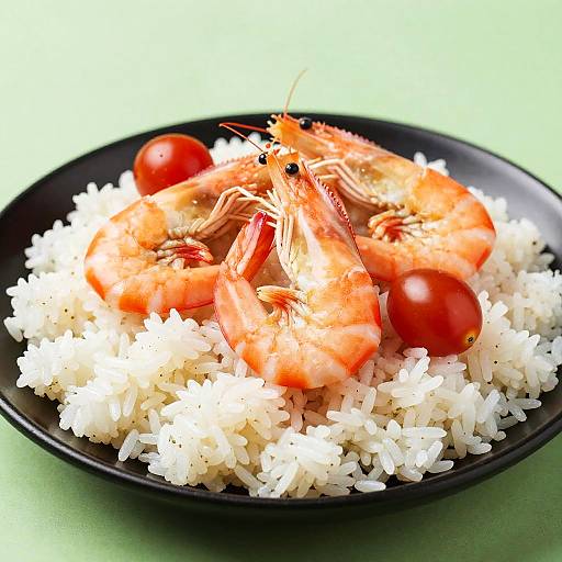 Vibrant Shrimp and Rice Plate