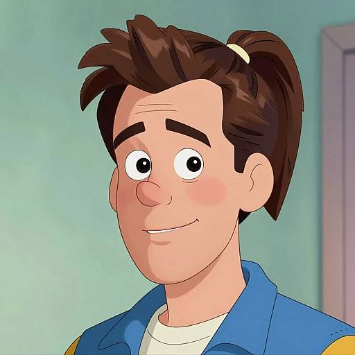 Jim Carrey Retro 90s Cartoon Character