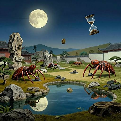 Surreal Zen Garden Dreamscape