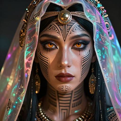 Hyperrealistic Ancient-Futuristic Portrait