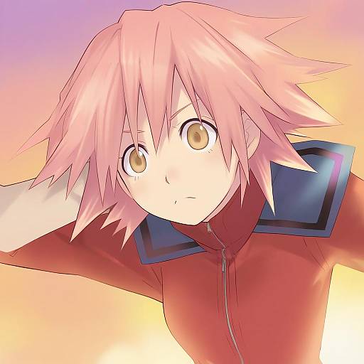 Illustration of Haruhara haruko, flcl in the style of Tsunako