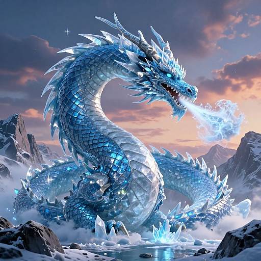 Glacier Dragon Icenraat in Twilight