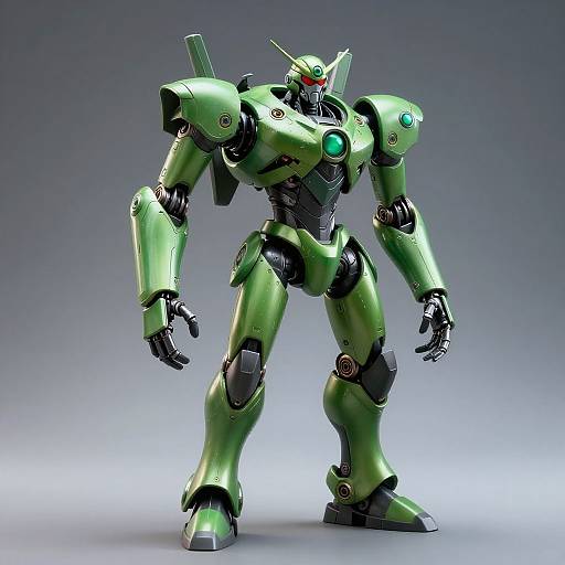 High-Quality Photorealistic Green Robot