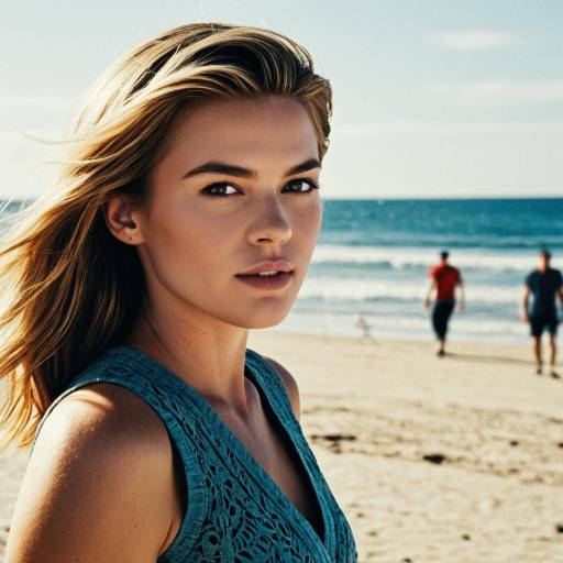 Confident Woman at the Beach