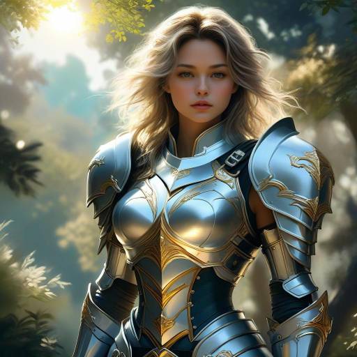 Fantasy Warrior in Nature's Embrace