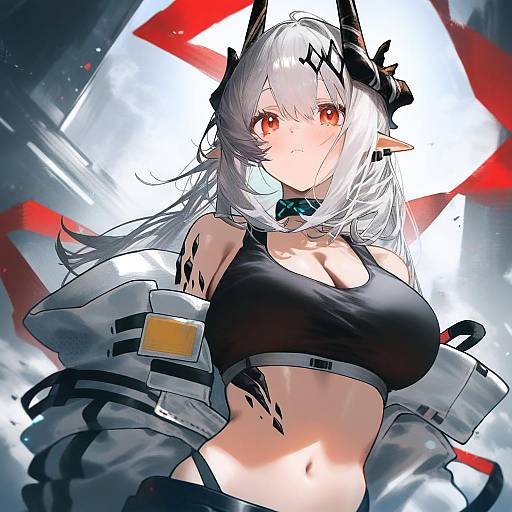 Illustration of Mudrock (elite ii) (arknights), arknights in the style of Betabeet