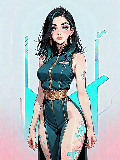 Modern Fashion Photography of Abstract Jumpsuit