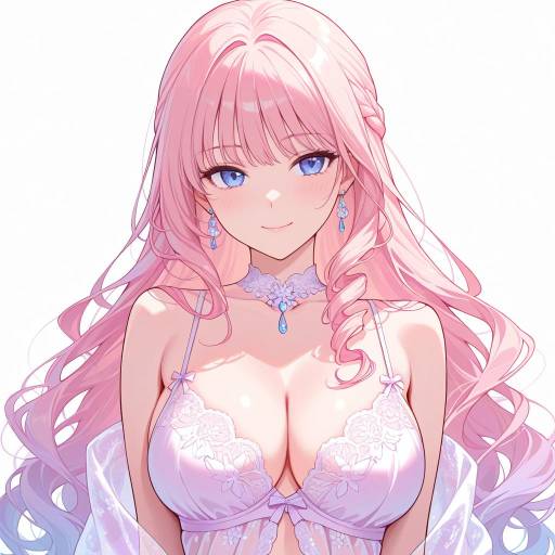 Elegant Woman in Lingerie with Lace Elegant Woman in Lingerie with Lace