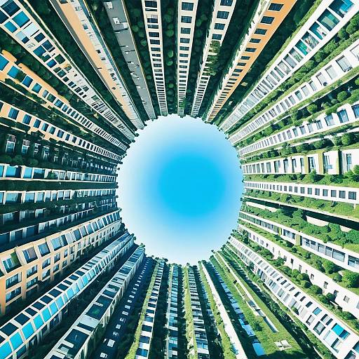 Inverted World of Floating Cities