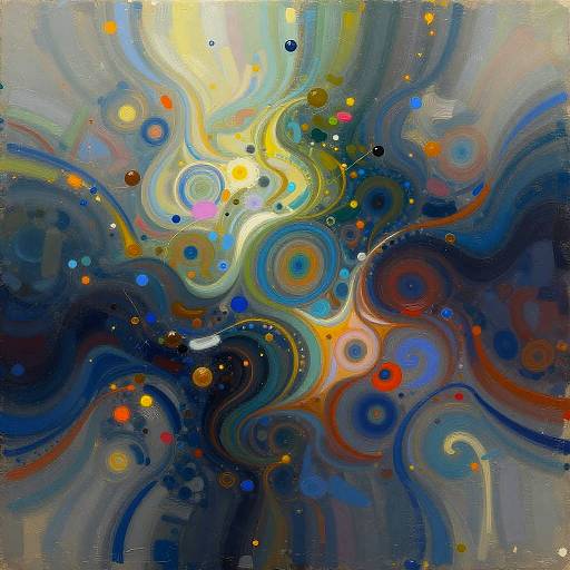 Vibrant Futuristic Abstract AI Art