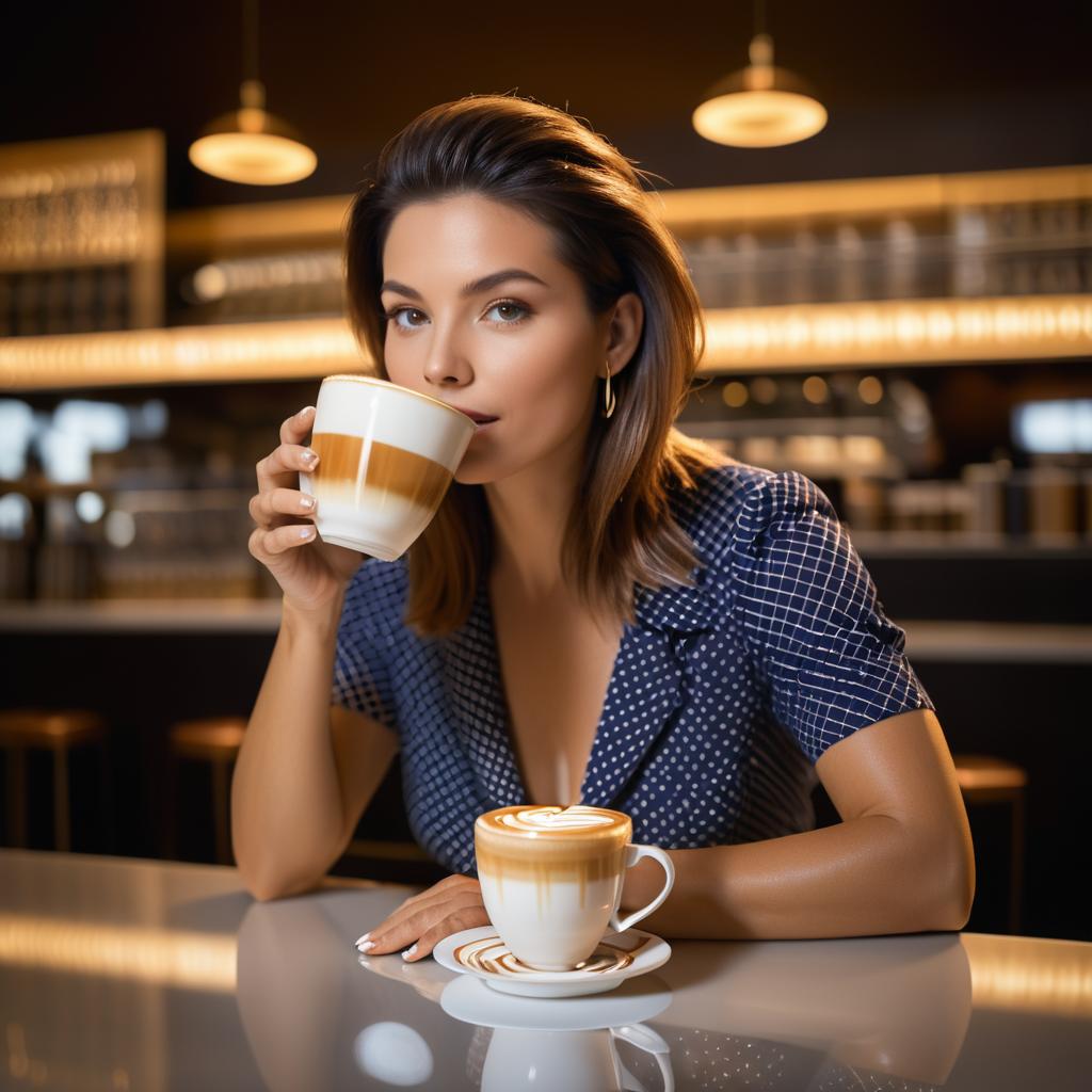 Artistic Photography of Woman Enjoying Coffee