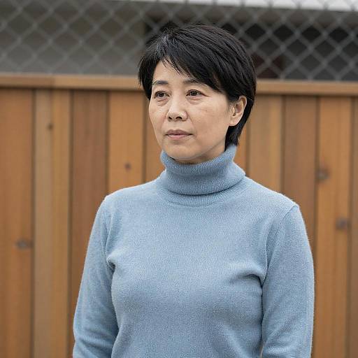 Portrait of Asian Woman with Bokeh Background