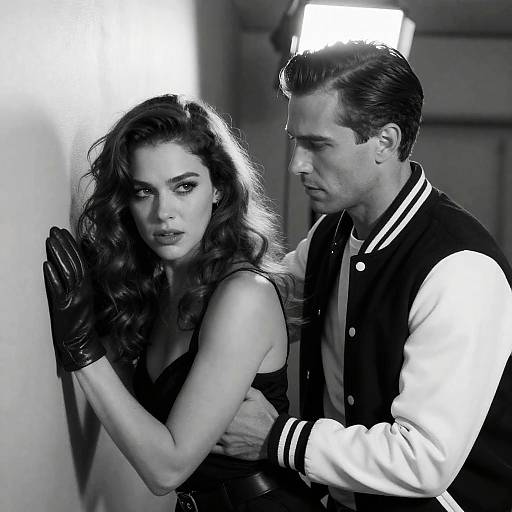 Tension Captured in Black and White