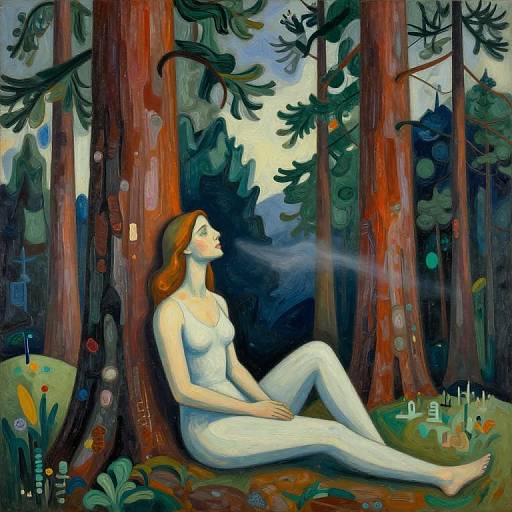 Surreal Cubist Douglas Fir Serenity