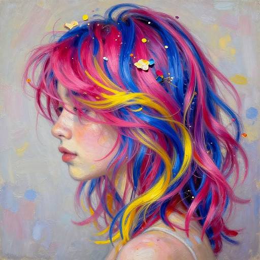 Impressionist Hair Color Art