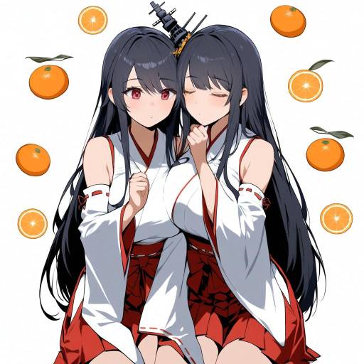 Japanese-Inspired Girls with Fruit Theme