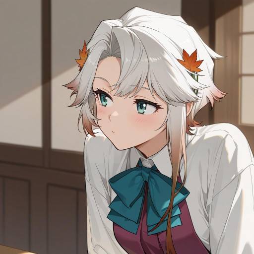 Illustration of Akishimo (kancolle), kantai collection in the style of Zhibuji loom