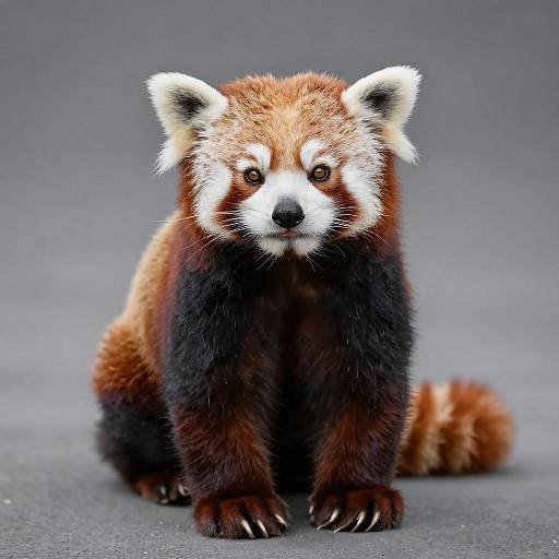Full-Body Realistic Smiling Red Panda