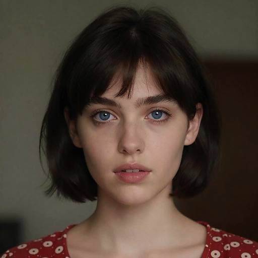 Portrait of a Young Woman in Red