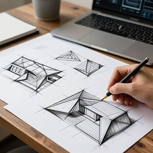 Futuristic Conceptual Architectural Sketches