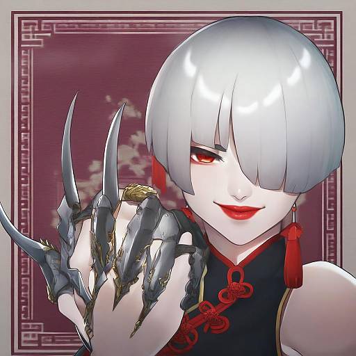 Illustration of A.k.i. (street fighter), street fighter in the style of Jirou (chekoro)