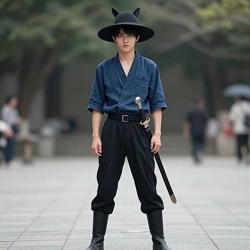 Realistic Genji Costume Male Portrait