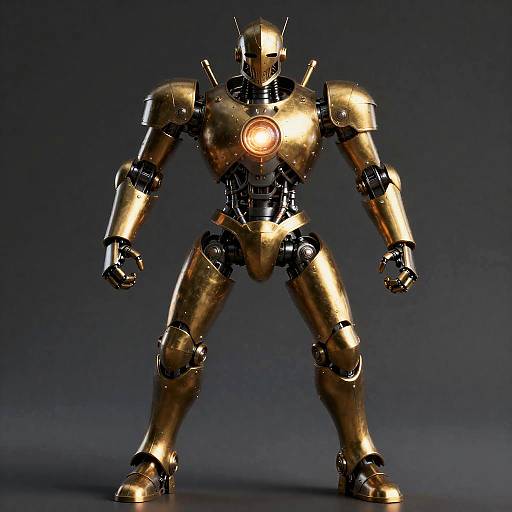 Brass Clockwork Automaton Knight