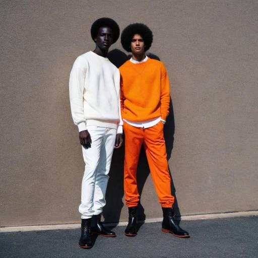 Stylish Afro Male in Vibrant Outfit