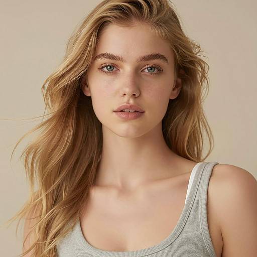 Realistic Portrait of a Young Woman