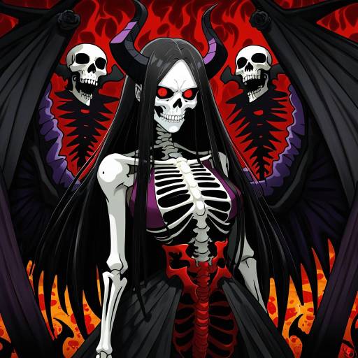 Illustration of Ainz ooal gown, overlord (maruyama) in the style of Yoako