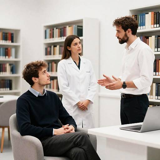 Conversation in a Library Setting
