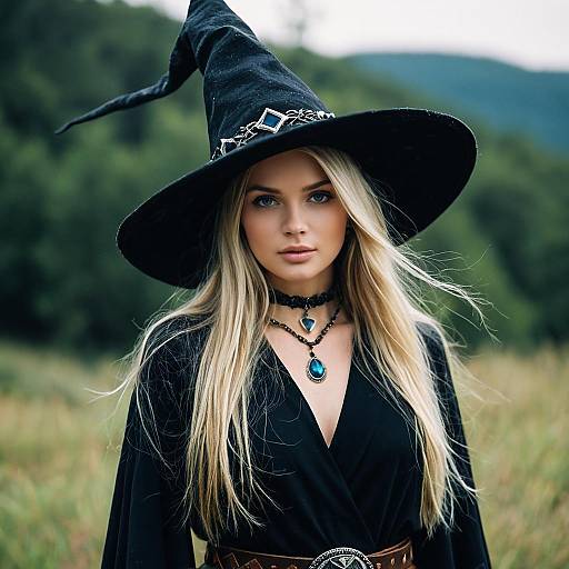 Enchanting Earth Witch Fashion Portrait
