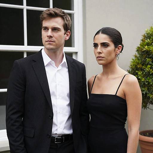 Portrait of a Couple by a House