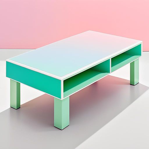 Artistic Colorful Coffee Table Design
