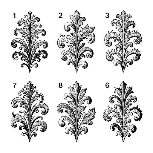 Victorian Ornate Leaf Designs Instructional
