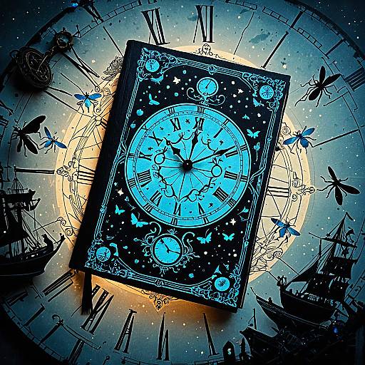 Enchanted Grimoire with Clockpunk Design