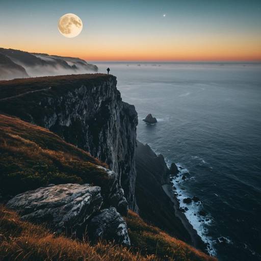 Serene Cliffside Hike at Golden Hour Serene Cliffside Hike at Golden Hour