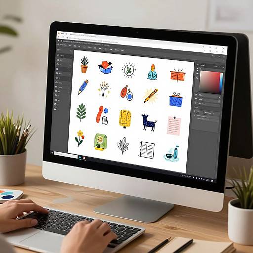 Vibrant Clipart Maker Interface